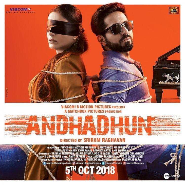AndhaDhun Box Office Collection Day 2: Ayushmann Khurrana's film shows decent growth through word of mouth